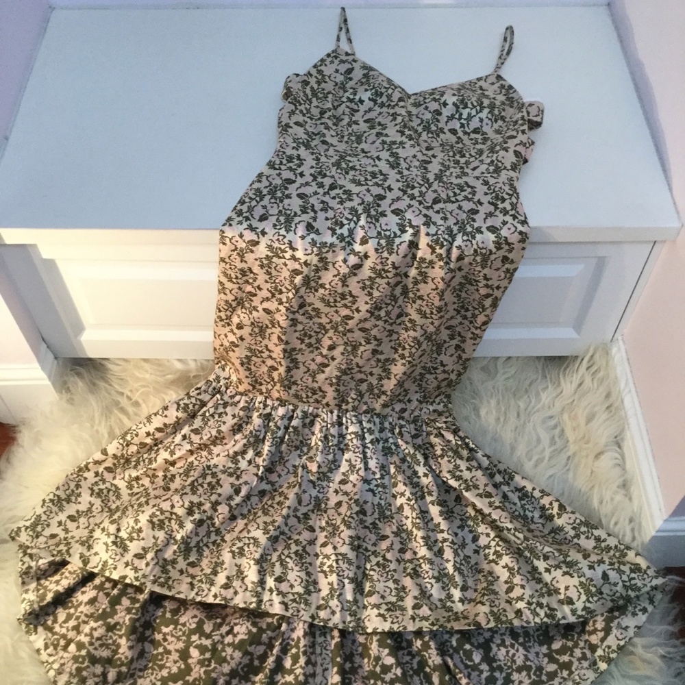 Jill Stuart Jacquard High/Low Midi Dress - Picture 3 of 7